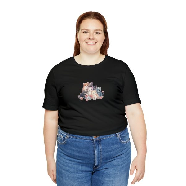 Cute Kittens - Kitten Print - Unisex Jersey Short Sleeve Tee - Image 68