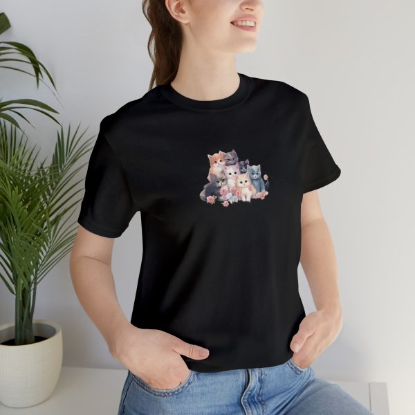 Cute Kittens - Kitten Print - Unisex Jersey Short Sleeve Tee - Image 70