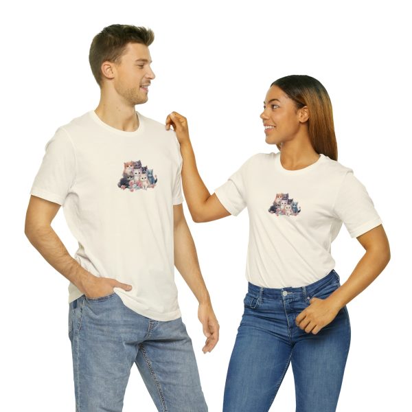 Cute Kittens - Kitten Print - Unisex Jersey Short Sleeve Tee - Image 73