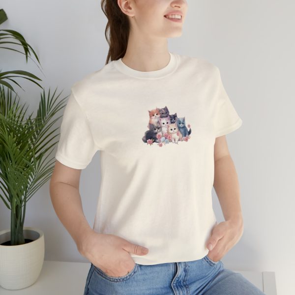 Cute Kittens - Kitten Print - Unisex Jersey Short Sleeve Tee - Image 82