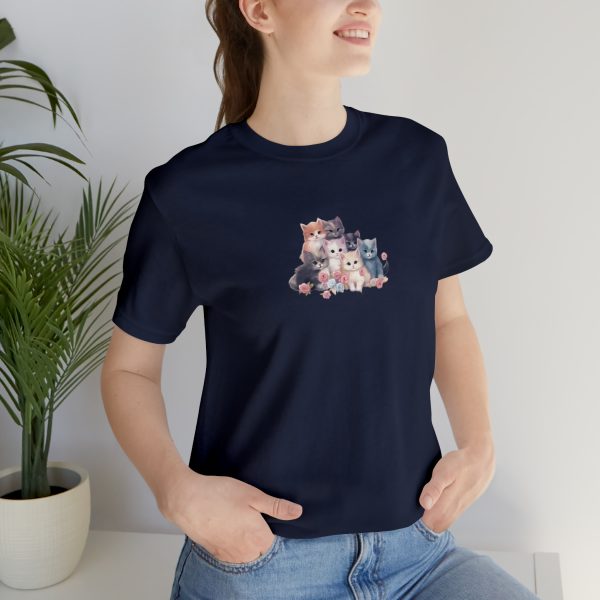 Cute Kittens - Kitten Print - Unisex Jersey Short Sleeve Tee - Image 130