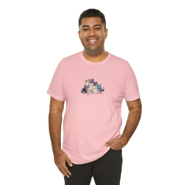 Cute Kittens - Kitten Print - Unisex Jersey Short Sleeve Tee - Image 9