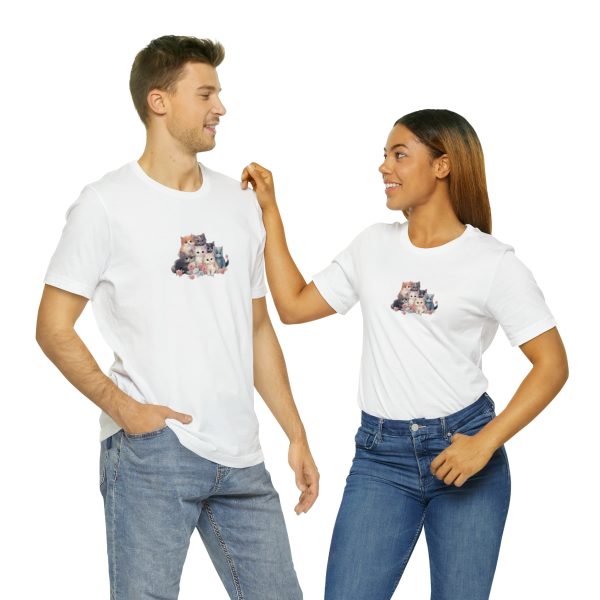 Cute Kittens - Kitten Print - Unisex Jersey Short Sleeve Tee - Image 13