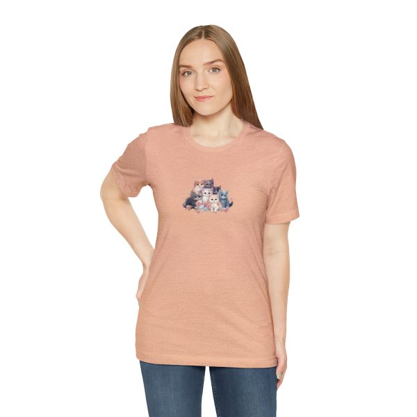 Cute Kittens - Kitten Print - Unisex Jersey Short Sleeve Tee - Image 102