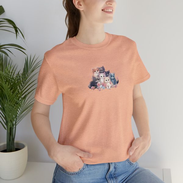 Cute Kittens - Kitten Print - Unisex Jersey Short Sleeve Tee - Image 106