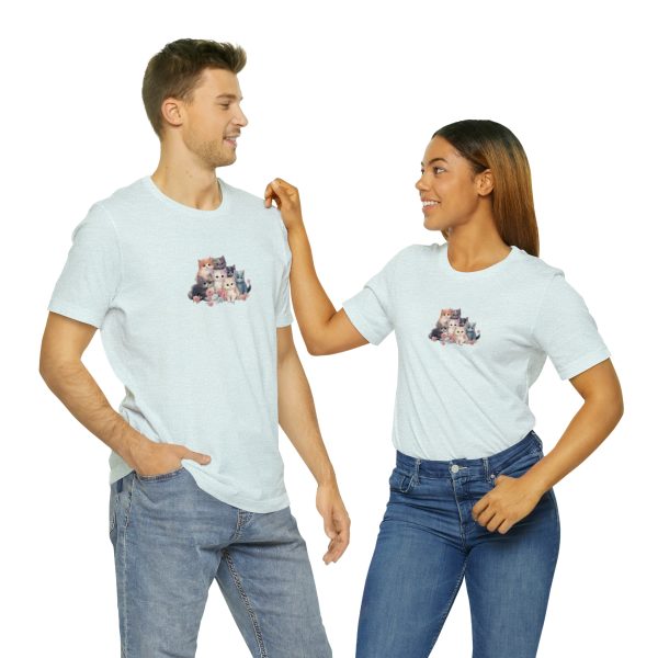 Cute Kittens - Kitten Print - Unisex Jersey Short Sleeve Tee - Image 109