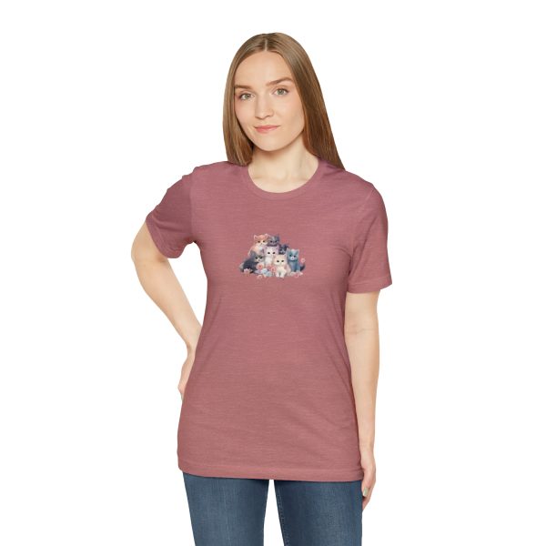 Cute Kittens - Kitten Print - Unisex Jersey Short Sleeve Tee - Image 42