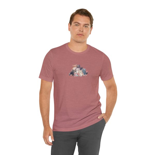 Cute Kittens - Kitten Print - Unisex Jersey Short Sleeve Tee - Image 43