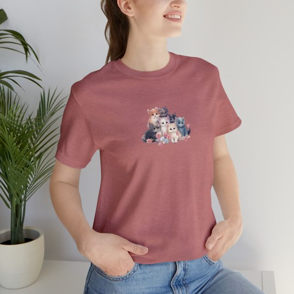 Cute Kittens - Kitten Print - Unisex Jersey Short Sleeve Tee - Image 46