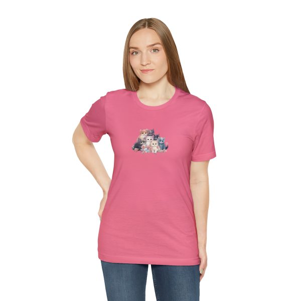 Cute Kittens - Kitten Print - Unisex Jersey Short Sleeve Tee - Image 150