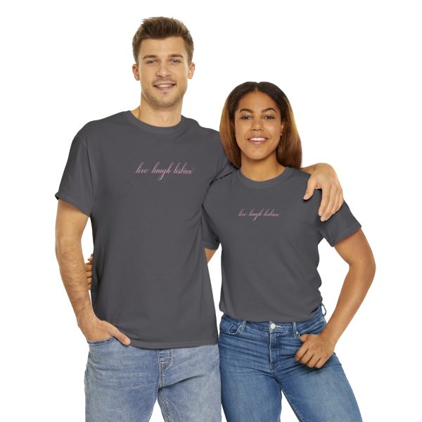 live laugh lesbian - Unisex Heavy Cotton Tee - LGBTQ - Image 58