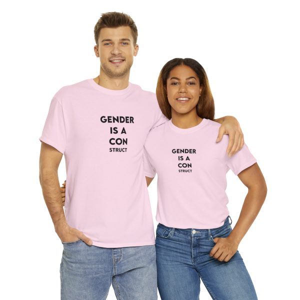 Gender is a CONstruct - Non-binary - Genderfluid - Trans t-shirt - LGBTQ shirt - GENDER TShirt - Image 82