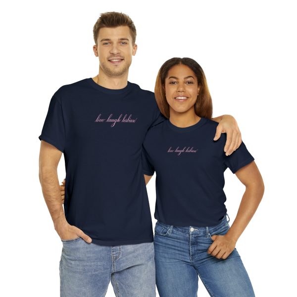 live laugh lesbian - Unisex Heavy Cotton Tee - LGBTQ - Image 82