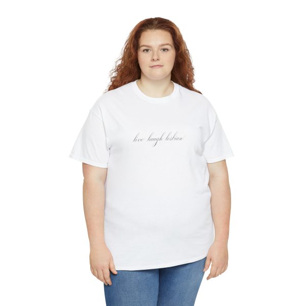 live laugh lesbian - Unisex Heavy Cotton Tee - LGBTQ - Image 19