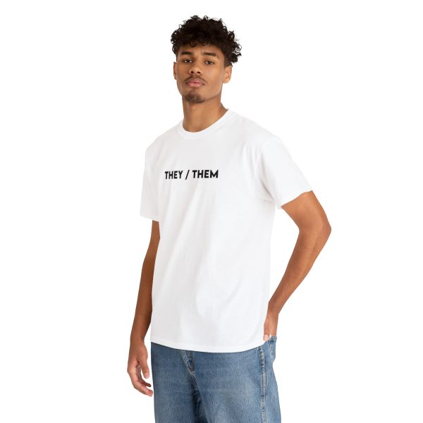 THEY / THEM - Nonbinary - Genderfluid - LBGTQ - Unisex Heavy Cotton Tee - Image 18