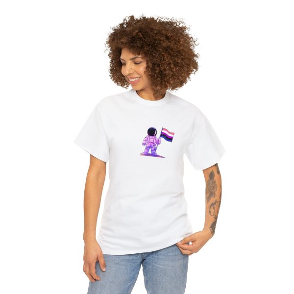 Genderfluid Flag Astronaut - Genderfluid t-shirt - LGBTQ shirt - GENDER TShirt - Image 2