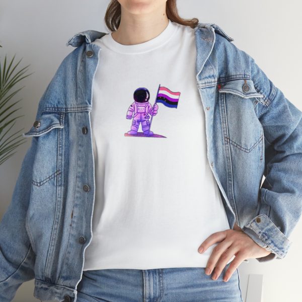 Genderfluid Flag Astronaut - Genderfluid t-shirt - LGBTQ shirt - GENDER TShirt - Image 6