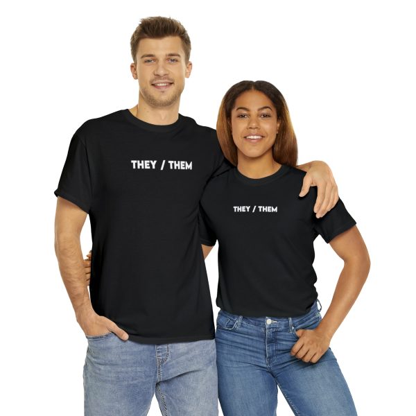 THEY / THEM - Nonbinary - Genderfluid - LBGTQ - Unisex Heavy Cotton Tee - Image 10