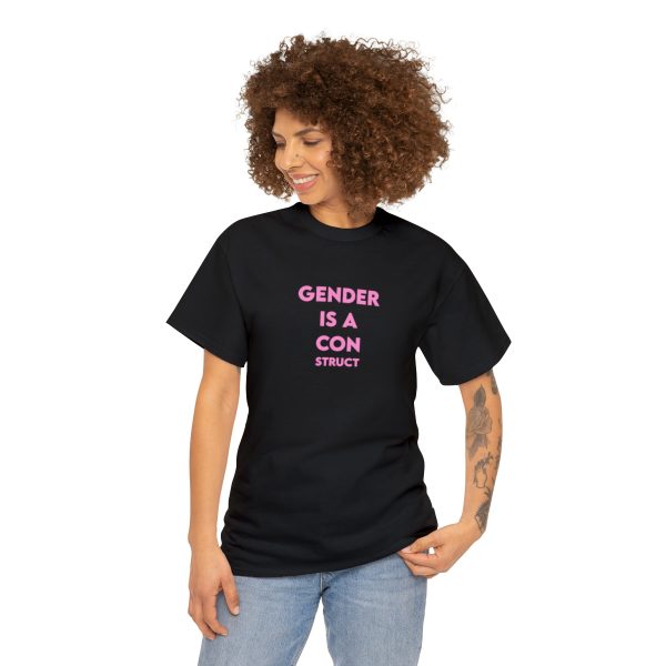 Gender is a CONstruct - Non-binary - Genderfluid - Trans t-shirt - LGBTQ shirt - GENDER TShirt - Image 3