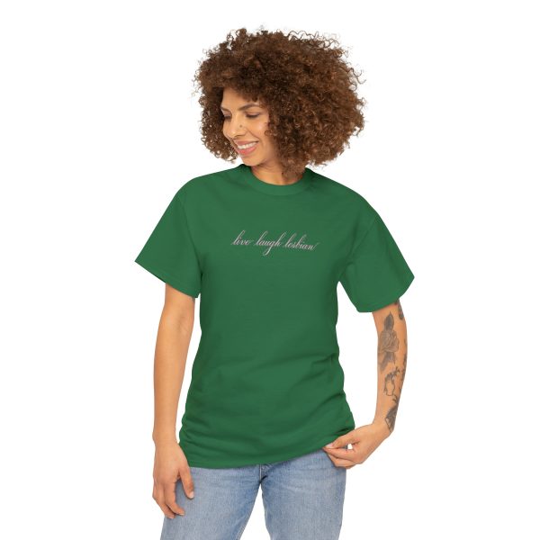 live laugh lesbian - Unisex Heavy Cotton Tee - LGBTQ - Image 39