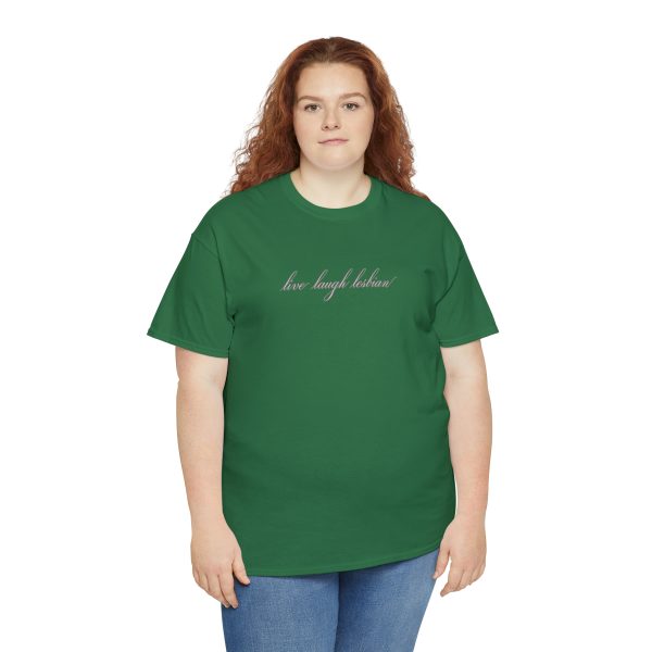 live laugh lesbian - Unisex Heavy Cotton Tee - LGBTQ - Image 43