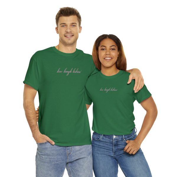 live laugh lesbian - Unisex Heavy Cotton Tee - LGBTQ - Image 46