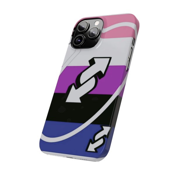 Genderfluid Flag Design - Slim Phone Case - Genderfluid pride flag phone case - Genderfluid phone case - Image 51