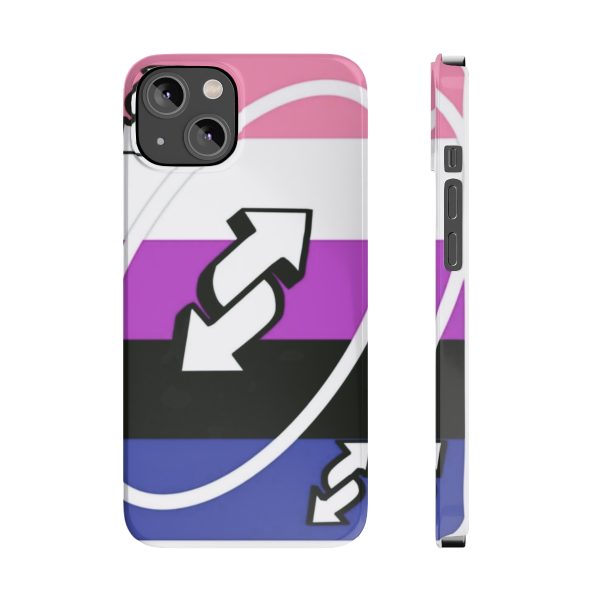 Genderfluid Flag Design - Slim Phone Case - Genderfluid pride flag phone case - Genderfluid phone case - Image 3